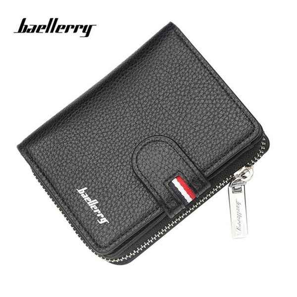 baellerry men's mini wallet korean short multi card buckle large capacity zipper zero wallets, Red;black
baellerry men's mini wallet korean short multi card buckle large capacity zipper zero wallets, Red;black