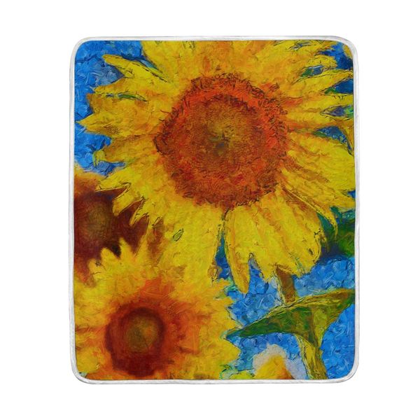 Sunflowers Van Gogh Style Throw Blanket Flannel Lightweight Cozy Bed Blanket Soft Throw Blankets Travelling Camping 60 x 50 in
Sunflowers Van Gogh Style Throw Blanket Flannel Lightweight Cozy Bed Blanket Soft Throw Blankets Travelling Camping 60 x 50 in