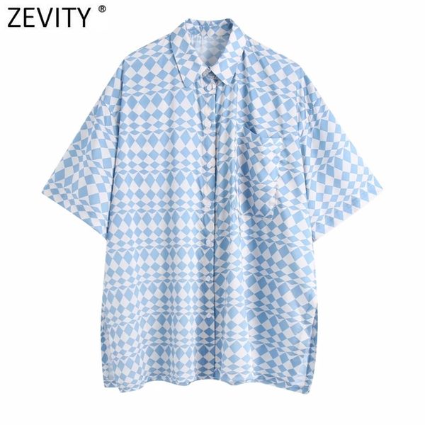 women vintage geometric print casual smock blouse office lady short sleeve side split shirts chic blusas ls9227 210416, White;black
women vintage geometric print casual smock blouse office lady short sleeve side split shirts chic blusas ls9227 210416, White;black