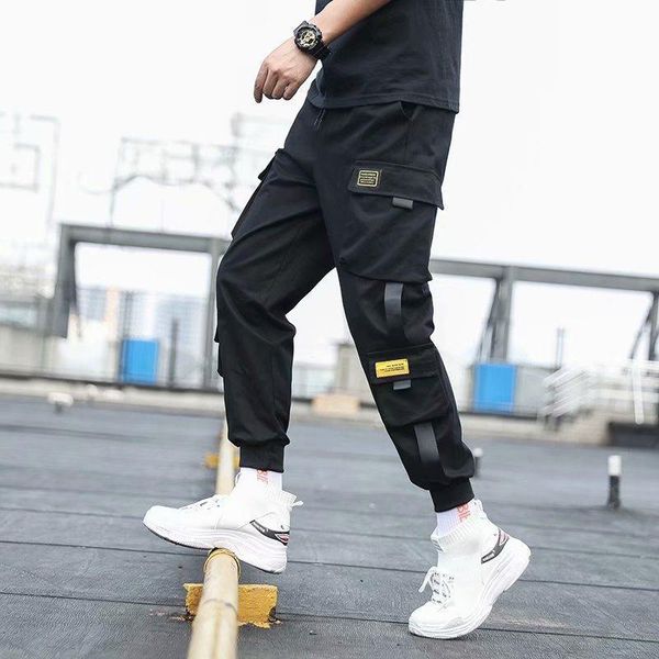 men's pants cargo streetwear men fashion tracksuit harajuku hip hop jogger for women side pockets korean style sweatpants, Black
men's pants cargo streetwear men fashion tracksuit harajuku hip hop jogger for women side pockets korean style sweatpants, Black