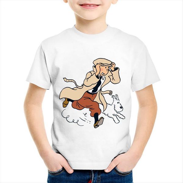 cartoon print tintin children funny t shirts kids fashion summer short sleeve tees boys girls casual baby clothes, Blue
cartoon print tintin children funny t shirts kids fashion summer short sleeve tees boys girls casual baby clothes, Blue