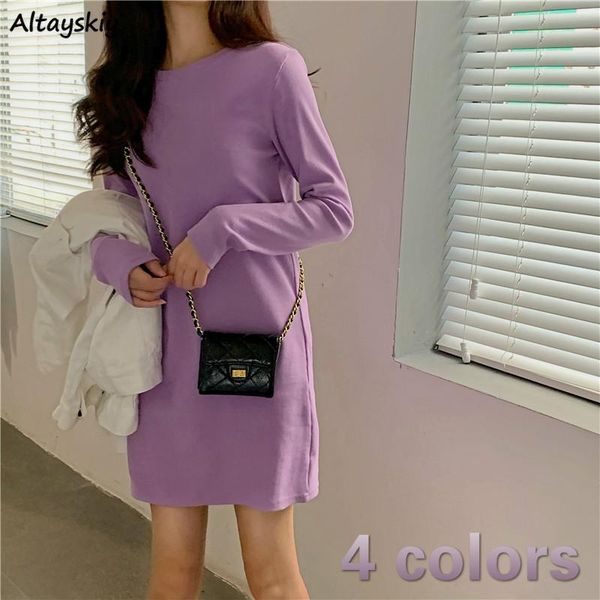 casual dresses long sleeve dress women pure all-match basic simple clothing lady straight chic mini daily 4 colors spring mujer 2021 ins, Black;gray
casual dresses long sleeve dress women pure all-match basic simple clothing lady straight chic mini daily 4 colors spring mujer 2021 ins, Black;gray
