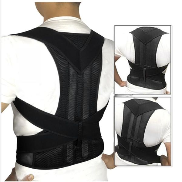 spine back shoulder support belt elastic braces corset posture correction steel straps babaka corrector, Black;blue
spine back shoulder support belt elastic braces corset posture correction steel straps babaka corrector, Black;blue