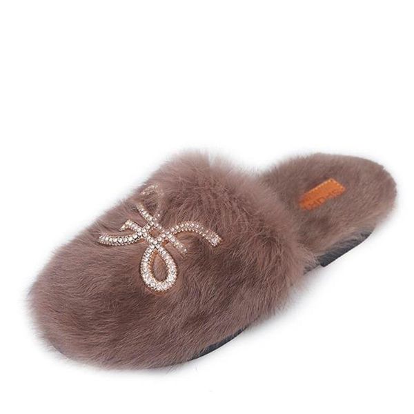 slippers woman furry fur metal rhinestone flat bottom baotou slipper women 2021 autumn and winter warm slide eu size 35-40, Black
slippers woman furry fur metal rhinestone flat bottom baotou slipper women 2021 autumn and winter warm slide eu size 35-40, Black