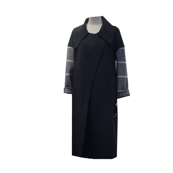 women's wool & blends double-sided cashmere coat mid-length 2021 style autumn and winter fashion high-end woolen a0193, Black
women's wool & blends double-sided cashmere coat mid-length 2021 style autumn and winter fashion high-end woolen a0193, Black