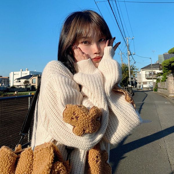 fashion autumn spring women cute party bear cute kawaii chic soft new korea student style streetwear female casual sweaters, White;black
fashion autumn spring women cute party bear cute kawaii chic soft new korea student style streetwear female casual sweaters, White;black