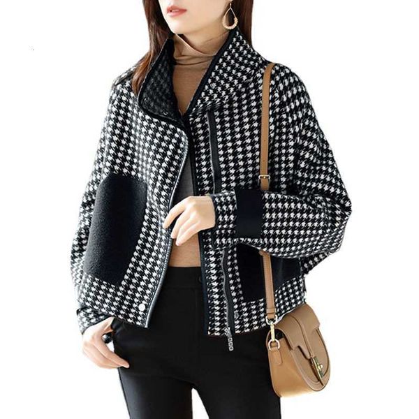 qianniaoge short woolen coat women's 2021 autumn winter korean loose and versatile stand collar long sleeve top, Black;brown
qianniaoge short woolen coat women's 2021 autumn winter korean loose and versatile stand collar long sleeve top, Black;brown