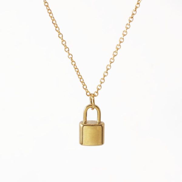 chains dzot trendy clasp necklace small lock pendant collarbone female jewelry gift for engagement fashion accessories, Silver
chains dzot trendy clasp necklace small lock pendant collarbone female jewelry gift for engagement fashion accessories, Silver