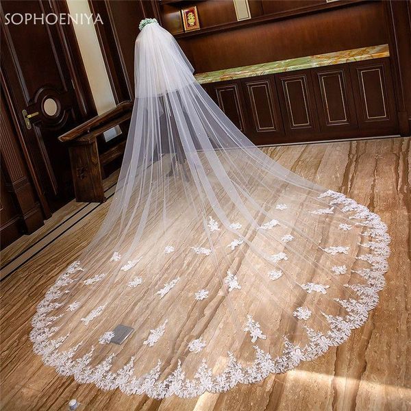 bridal veils arrival 2021 ivory cathedral appliqued lace edge veil with comb wedding accessories bride veu, Black
bridal veils arrival 2021 ivory cathedral appliqued lace edge veil with comb wedding accessories bride veu, Black