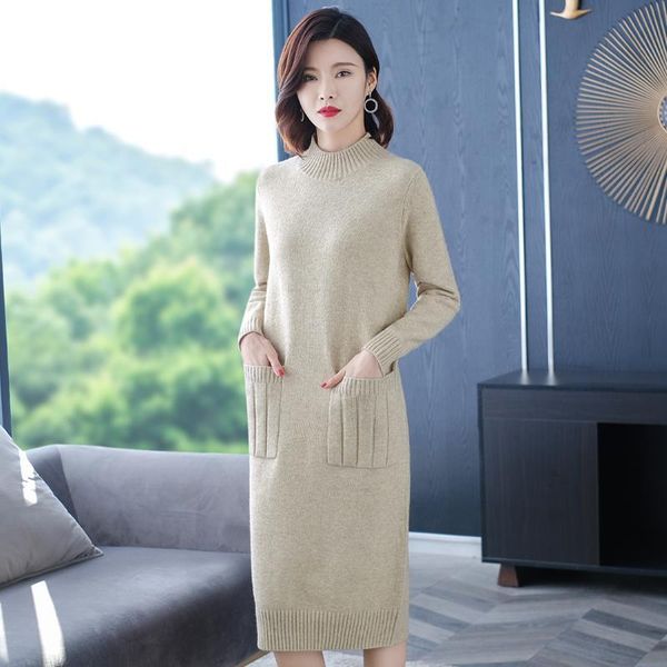 casual dresses women autumn winter fashion elegant turtleneck dress female slim long sweater ladies loose knit p46, Black;gray
casual dresses women autumn winter fashion elegant turtleneck dress female slim long sweater ladies loose knit p46, Black;gray