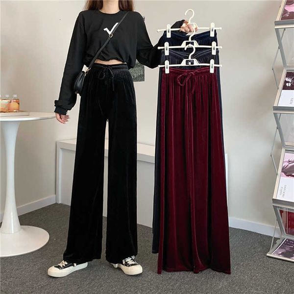 women's pants & capris korean style high-waist straight leg loose and thin drape veet wide-leg women autumn black trousers 03lp, Black;white
women's pants & capris korean style high-waist straight leg loose and thin drape veet wide-leg women autumn black trousers 03lp, Black;white