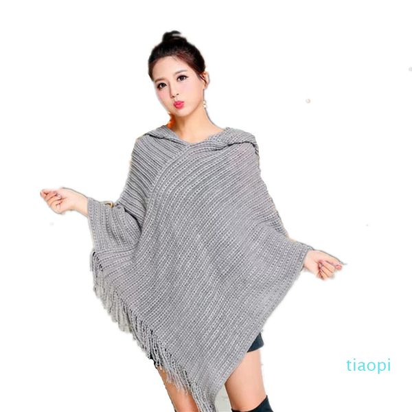 tassel knitted hooded poncho for women solid hollow out shawls scarves wraps female loose winter hoodies scarf, Blue;gray
tassel knitted hooded poncho for women solid hollow out shawls scarves wraps female loose winter hoodies scarf, Blue;gray