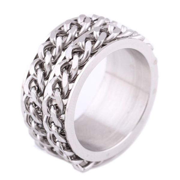 wedding rings men's jewelry fashion stainless steel chain spinner for man and women, Slivery;golden
wedding rings men's jewelry fashion stainless steel chain spinner for man and women, Slivery;golden