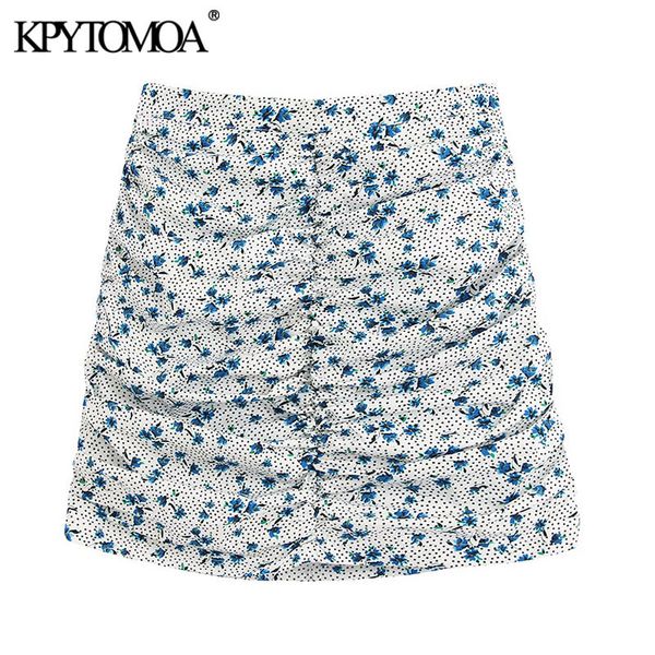 women chic fashion floral print draped mini skirt vintage high waist back zipper female skirts casual faldas mujer 210416, Black
women chic fashion floral print draped mini skirt vintage high waist back zipper female skirts casual faldas mujer 210416, Black