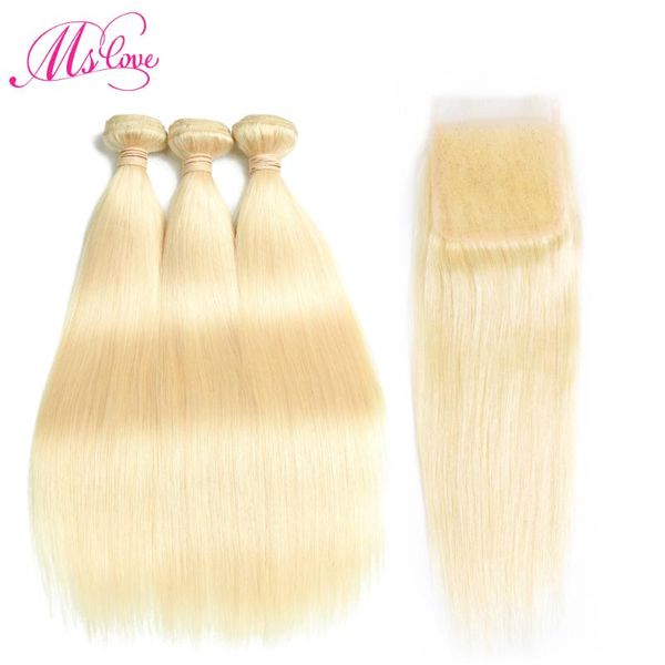 human hair bulks 613 blonde bundles with closure 4x4 inch remy brazilian extensions, Black
human hair bulks 613 blonde bundles with closure 4x4 inch remy brazilian extensions, Black
