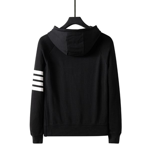 tb hooded sweater cardigan men's autumn lovers loose casual sportswear four bar tide brand student coat1, Black
tb hooded sweater cardigan men's autumn lovers loose casual sportswear four bar tide brand student coat1, Black