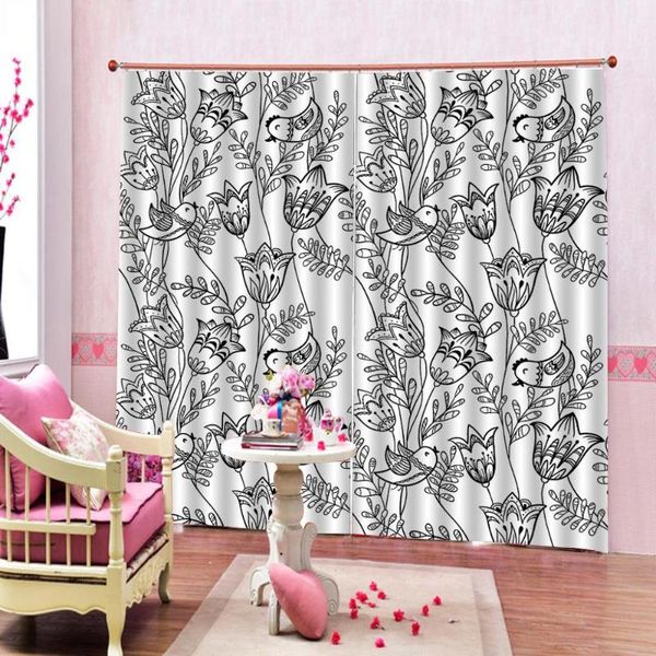 curtain & drapes luxury sketch drawing european modern flower and birds custom fashion home indoor decoration for bedroom
curtain & drapes luxury sketch drawing european modern flower and birds custom fashion home indoor decoration for bedroom