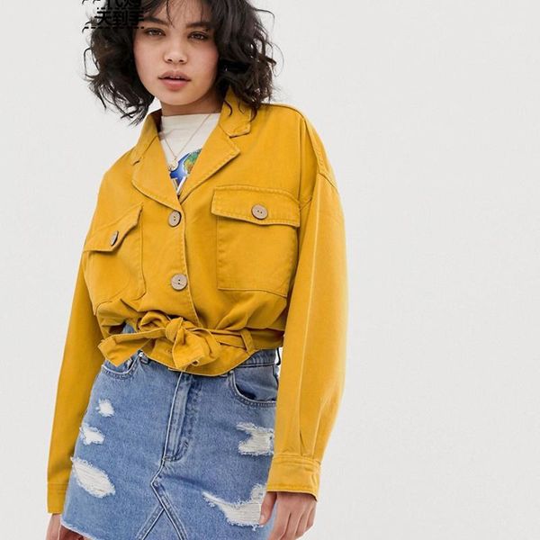 women's jackets big pockets women denim jacket female loose coat long sleeve casual basic coats jeans womens outerwear1, Black;brown
women's jackets big pockets women denim jacket female loose coat long sleeve casual basic coats jeans womens outerwear1, Black;brown