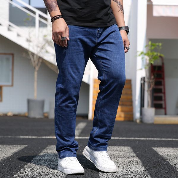 large thin jeans, loose comfortable, fatter, business and leisure, versatile jeans pants, men's wear, Blue
large thin jeans, loose comfortable, fatter, business and leisure, versatile jeans pants, men's wear, Blue