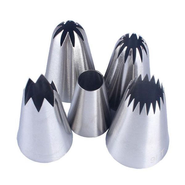 baking & pastry tools 2021 5pcs / set large icing piping nozzle tips cakes decoration stainless steel nozzles cake tool
baking & pastry tools 2021 5pcs / set large icing piping nozzle tips cakes decoration stainless steel nozzles cake tool