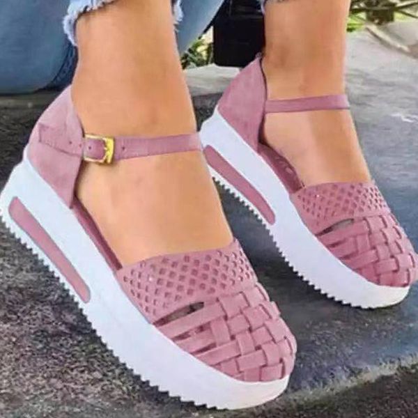 women buckle platform sandals woman solid flat female mesh summer shoes ladies casual big size 43 footwear, Black
women buckle platform sandals woman solid flat female mesh summer shoes ladies casual big size 43 footwear, Black