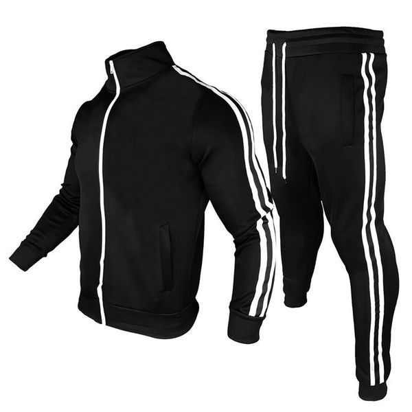 men's tracksuits fashion sports leisure suit collar cardigan sweater sportswear, Gray
men's tracksuits fashion sports leisure suit collar cardigan sweater sportswear, Gray