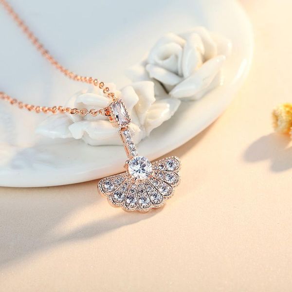 chains fashion trendy personalized necklace female 18k gold zircon full diamond fan-shaped clavicle chain wholesale, Silver
chains fashion trendy personalized necklace female 18k gold zircon full diamond fan-shaped clavicle chain wholesale, Silver