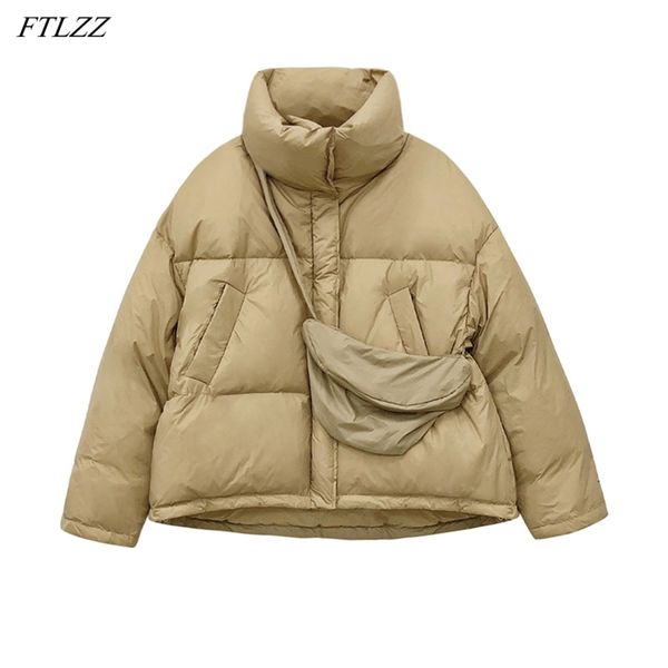 winter 90% white duck ultra light short down jacket women stand collar coat loose warm outwear+inclined shoulder bag 210430, Black
winter 90% white duck ultra light short down jacket women stand collar coat loose warm outwear+inclined shoulder bag 210430, Black