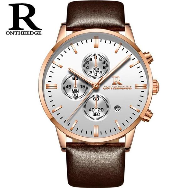 wristwatches rose gold classic design dial watches business men chronograph quartz watch man sports army military clock, Slivery;brown
wristwatches rose gold classic design dial watches business men chronograph quartz watch man sports army military clock, Slivery;brown
