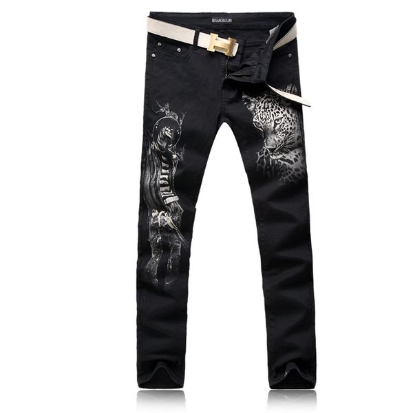 men's jeans orinery size 28-38 leopard printed skinny men fashion black denim pants mens clothes long trousers nnu9, Blue
men's jeans orinery size 28-38 leopard printed skinny men fashion black denim pants mens clothes long trousers nnu9, Blue