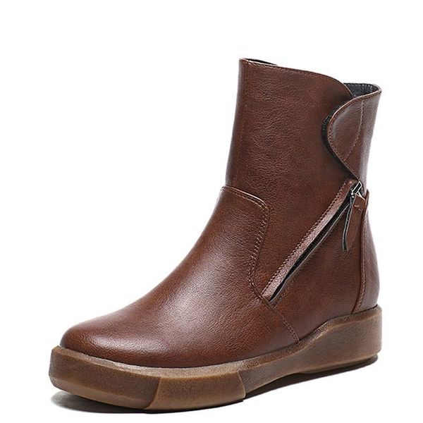 boots design round toe women ankle 2021 vintage soft pu leather short plush winter warm snow flats shoes, Black
boots design round toe women ankle 2021 vintage soft pu leather short plush winter warm snow flats shoes, Black