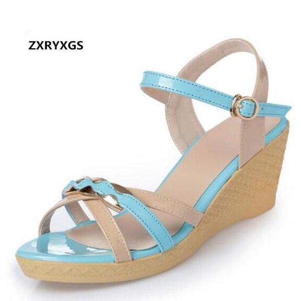 open toe spell colors women summer sandals elegant comfortable cow leather shoes woman wedges fashion dress, Black
open toe spell colors women summer sandals elegant comfortable cow leather shoes woman wedges fashion dress, Black