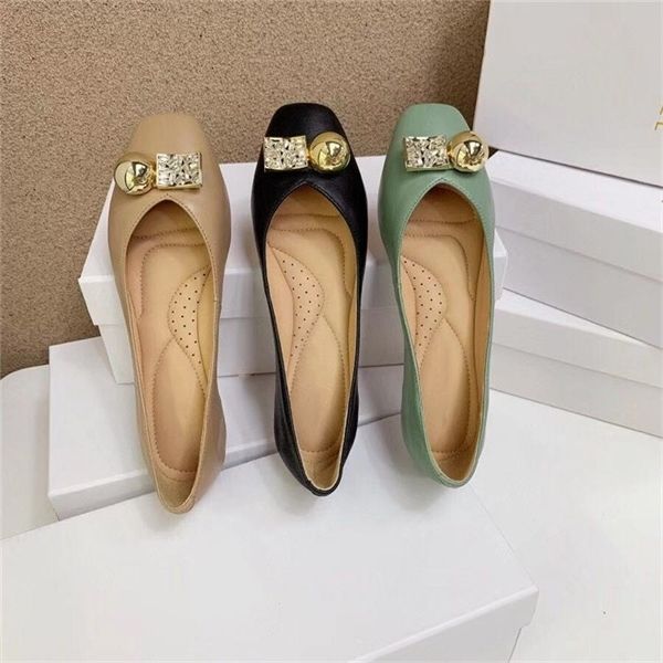 official website 70% off outlet leather flat shoes women's new square head leisure doudou soft leather sole single comfortable pregnant, Black
official website 70% off outlet leather flat shoes women's new square head leisure doudou soft leather sole single comfortable pregnant, Black
