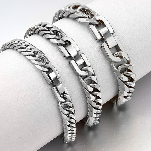 2019 new stainless steel bracelet men jewelry party fashion hand cuban chain bracelets for boys friend quality gift gb043, Black
2019 new stainless steel bracelet men jewelry party fashion hand cuban chain bracelets for boys friend quality gift gb043, Black