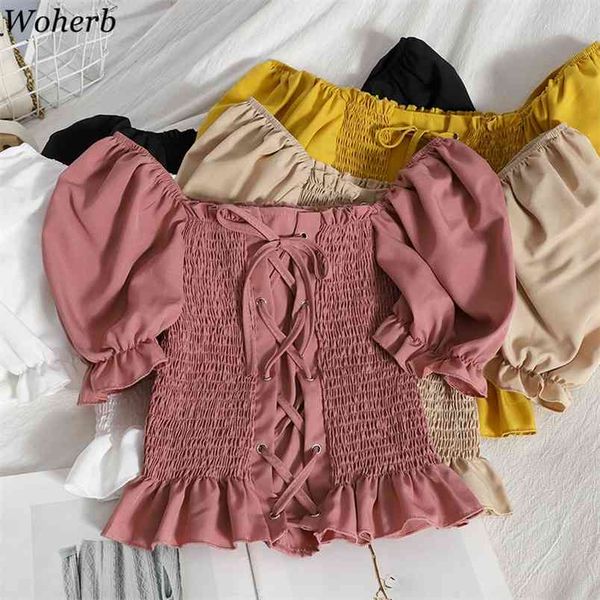 crop mujer ruffles slash neck blouses women cross lace up pleated shirt summer korean sweet blusas female 95439 210519, White
crop mujer ruffles slash neck blouses women cross lace up pleated shirt summer korean sweet blusas female 95439 210519, White