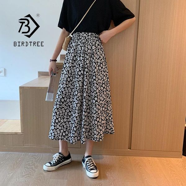 summer women's korean style floral midi skirts a-line elastic high waist loose vintage ol long spring lady b13805x, Black
summer women's korean style floral midi skirts a-line elastic high waist loose vintage ol long spring lady b13805x, Black