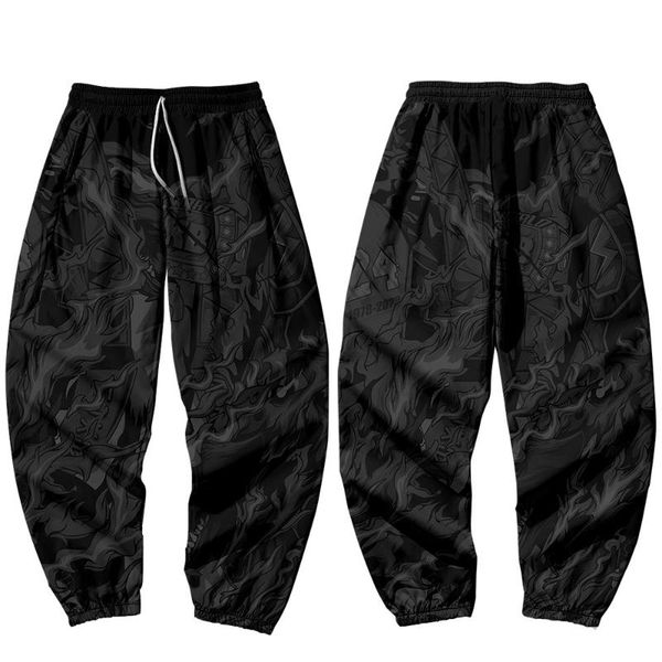 chinese fire pattern black trousers print spring and autumn trendy hip-hop style overalls leggings men's pants
chinese fire pattern black trousers print spring and autumn trendy hip-hop style overalls leggings men's pants