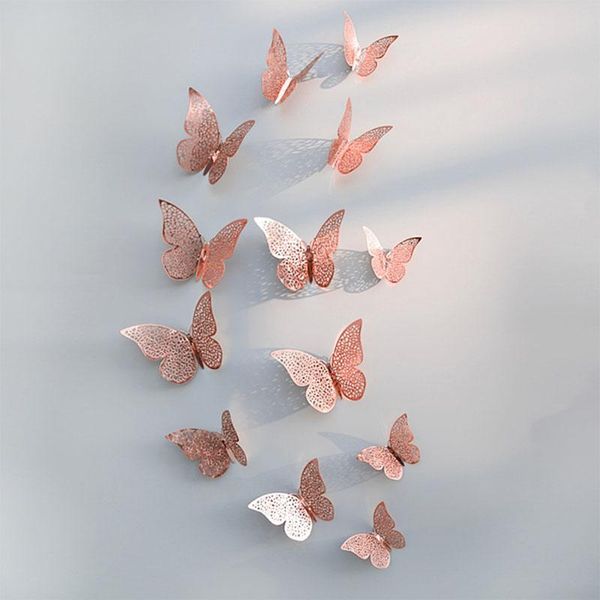wall stickers 12pcs beautiful rose gold silver 3d hollow butterfly decal for wedding birthday party home room decoration
wall stickers 12pcs beautiful rose gold silver 3d hollow butterfly decal for wedding birthday party home room decoration