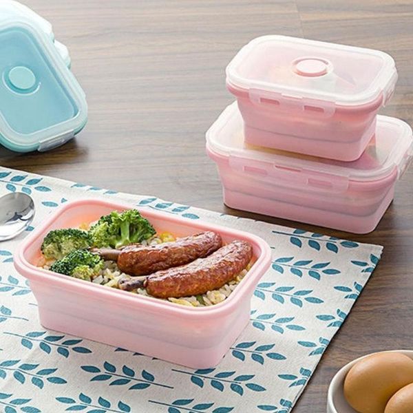 dinnerware sets 500ml silicone collapsible lunch box storage container rectangle portable outdoor picnic bento microwavable campin l5t1
dinnerware sets 500ml silicone collapsible lunch box storage container rectangle portable outdoor picnic bento microwavable campin l5t1