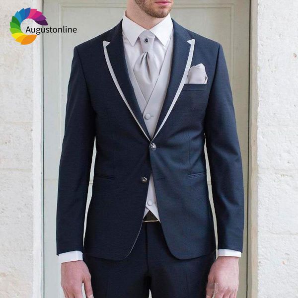 men's suits & blazers italian customized navy blue mens wedding white peaked lapel groom tuxedos men suit 3 pieces jacket pant ves, White;black
men's suits & blazers italian customized navy blue mens wedding white peaked lapel groom tuxedos men suit 3 pieces jacket pant ves, White;black