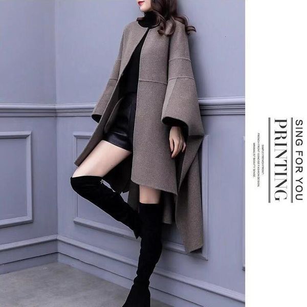 women's wool & blends plus size women cloak woolen coat autumn winter korean loose long overcoa twoo, Black
women's wool & blends plus size women cloak woolen coat autumn winter korean loose long overcoa twoo, Black