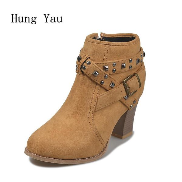 boots women ankle rivet high heels thick pointed toe platform winter female zip casual shoes fashion plus size 34-43, Black
boots women ankle rivet high heels thick pointed toe platform winter female zip casual shoes fashion plus size 34-43, Black