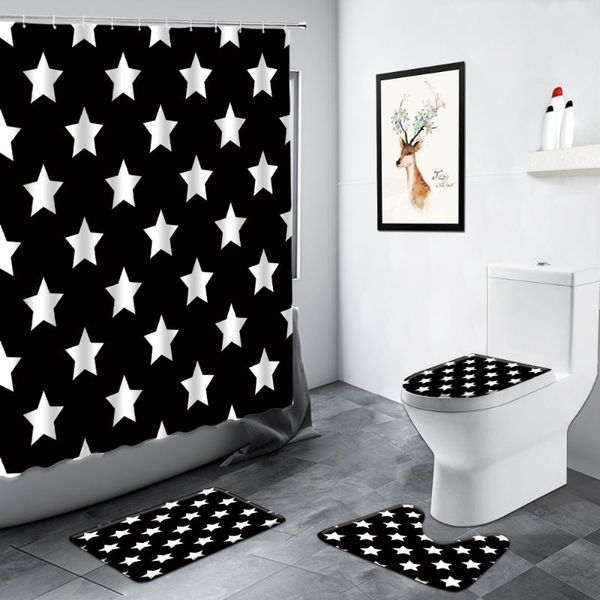 creative black white stripes stars shower curtain abstract art geometric pattern bathroom decor rug anti-slip mat bath mats sets curtains
creative black white stripes stars shower curtain abstract art geometric pattern bathroom decor rug anti-slip mat bath mats sets curtains