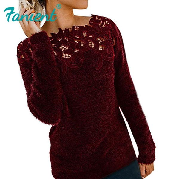 women's sweaters lace patchwork sweater women casual long sleeve solid flully pullover soft -neck jumper oversized pull, White;black
women's sweaters lace patchwork sweater women casual long sleeve solid flully pullover soft -neck jumper oversized pull, White;black