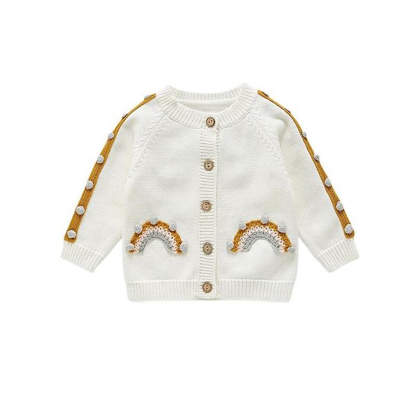 pullover cute born baby girl long sleeve rainbow knitting sweater cardigan outwear warm clothes, Blue
pullover cute born baby girl long sleeve rainbow knitting sweater cardigan outwear warm clothes, Blue