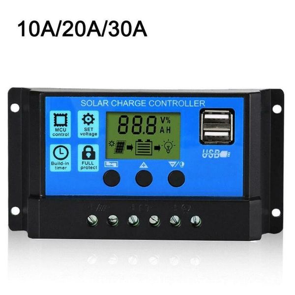 parts solar charge controller pwm 10a 20a 30a power regulator 12v 24v auto dual usb lcd display load discharger with port
parts solar charge controller pwm 10a 20a 30a power regulator 12v 24v auto dual usb lcd display load discharger with port