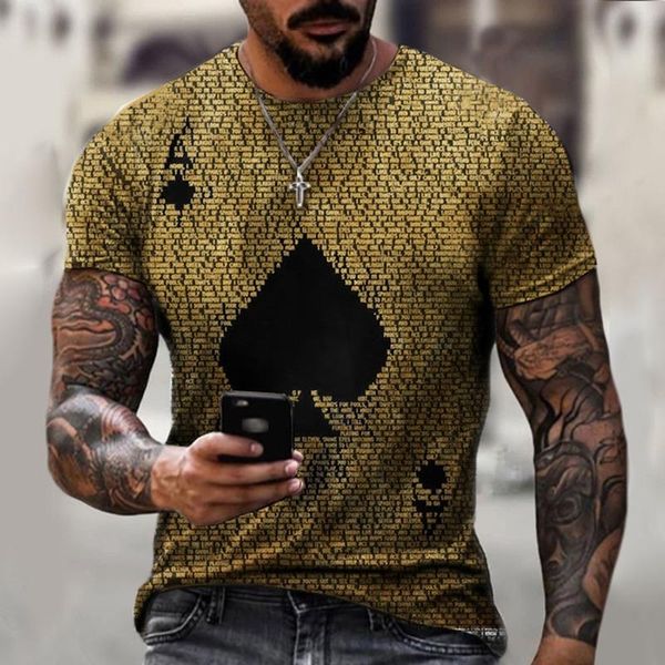 men's t-shirts western style fashion t-shirt 2021 summer loose casual simple hipster poker printing round neck, White;black
men's t-shirts western style fashion t-shirt 2021 summer loose casual simple hipster poker printing round neck, White;black