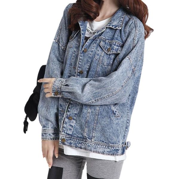 women's jackets fashion washed loose long-sleeved thin denim jacket coat leisure all-matched outwear, Black;brown
women's jackets fashion washed loose long-sleeved thin denim jacket coat leisure all-matched outwear, Black;brown