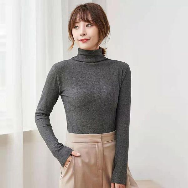 women's t-shirt long sleeve half-height collar pile underwear shirt cationic winter warm double-sided sanding, White
women's t-shirt long sleeve half-height collar pile underwear shirt cationic winter warm double-sided sanding, White