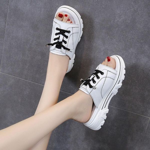 sandals casual women wedges ankle buckle open toe fish mouth platform summer shoes fashion slippers, Black
sandals casual women wedges ankle buckle open toe fish mouth platform summer shoes fashion slippers, Black